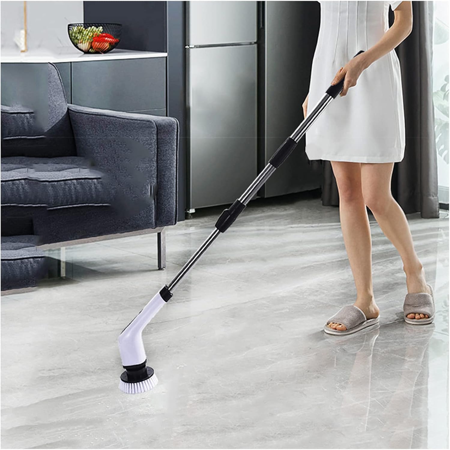 Long-Handle Electric Spin Scrubber