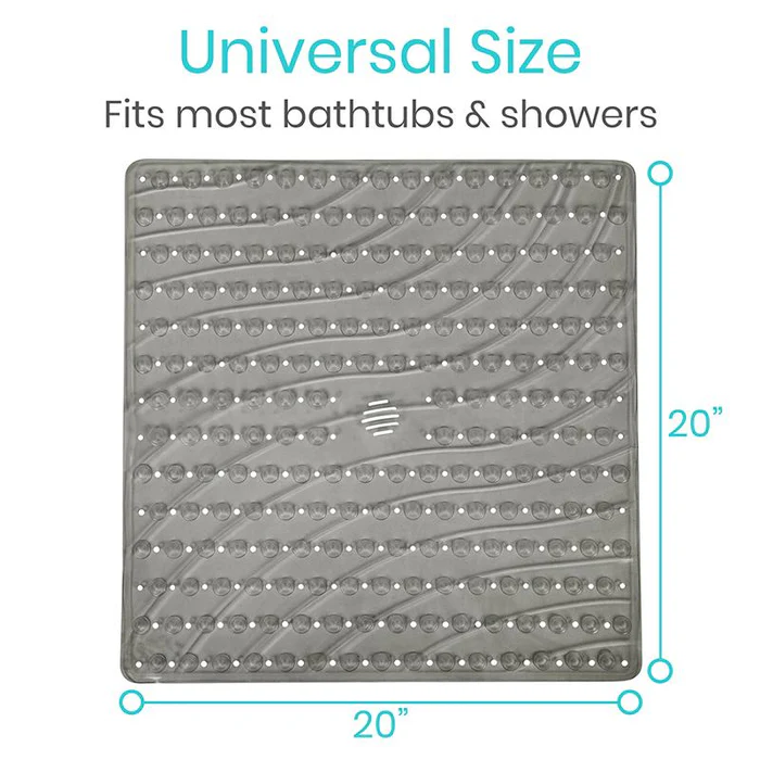 5 Best Non-Slip Bathtub Mats for Seniors: A Physical Therapist’s Top Picks Vive Shower Mat (Square)