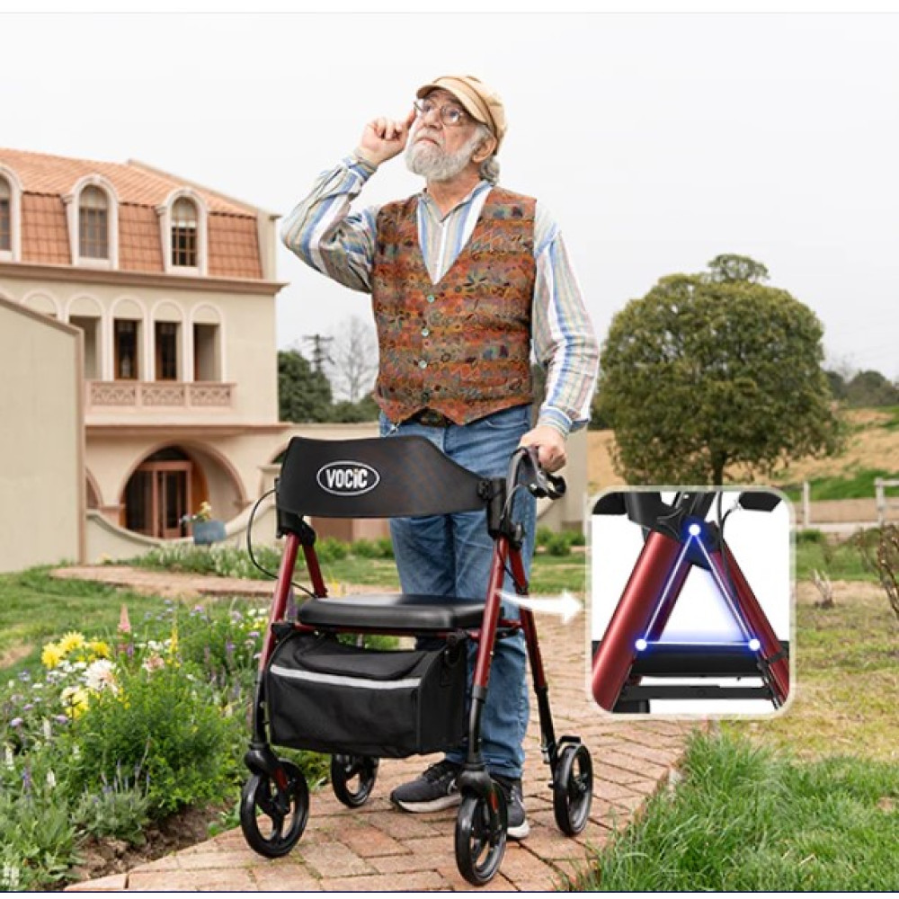 5 Best Lightweight Rollators for Travel: A PT’s Guide to Stress-Free Mobility VOCIC Z21 Foldable Rollator